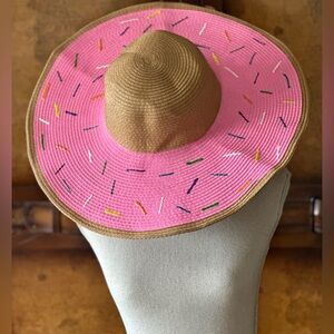 Wide Brimmed Sun Hat Sprinkles
